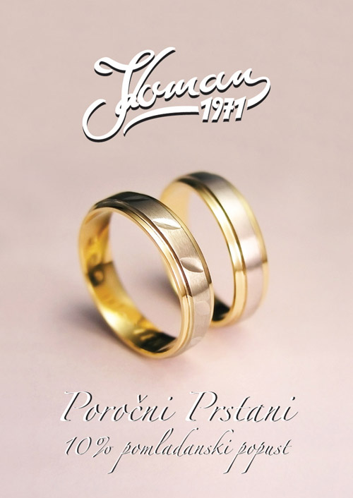 Poročni prstani - pomladanski 10% popust